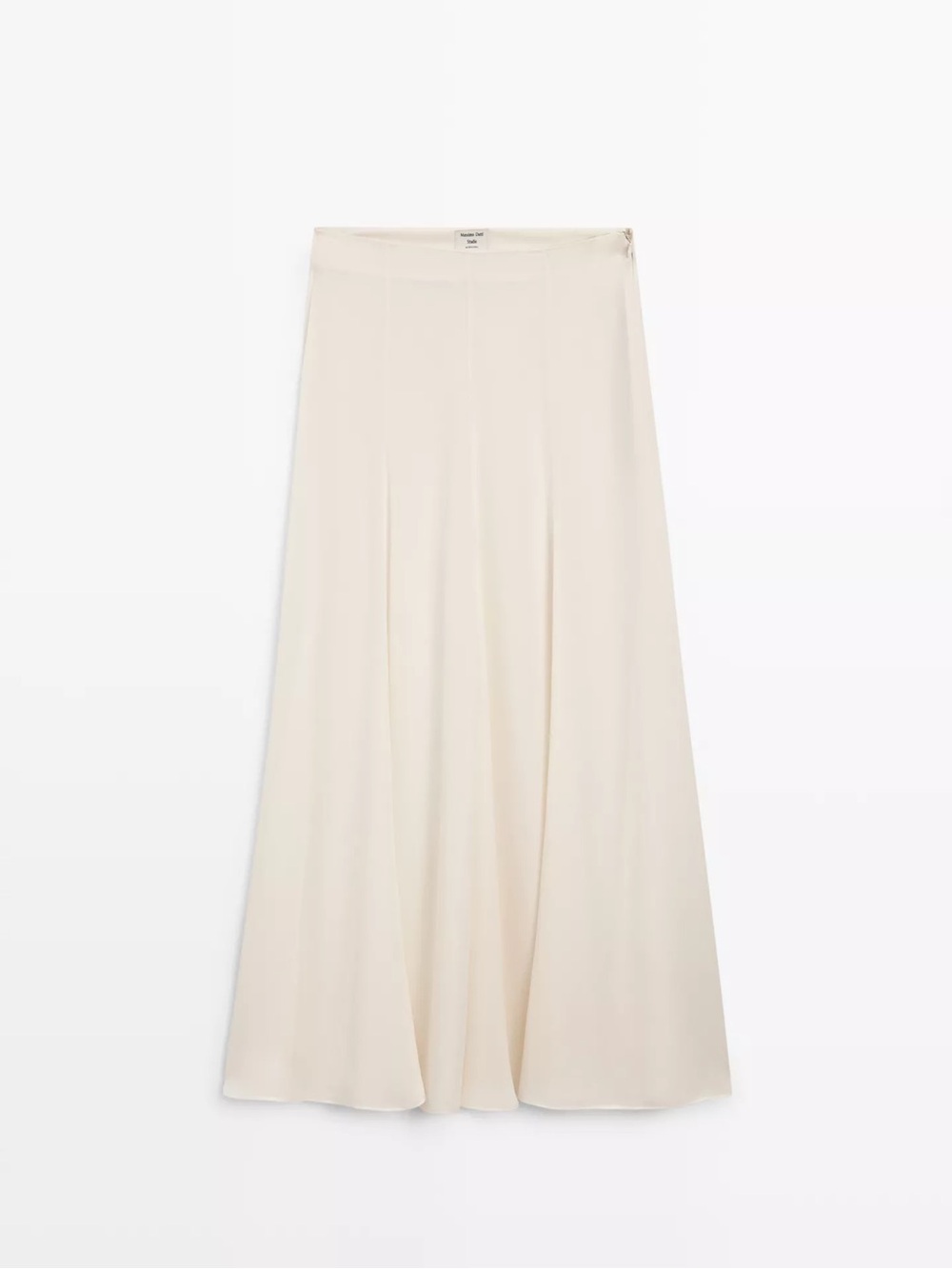 Massimo Dutti Silk Women’s Cream Maxi Skirt